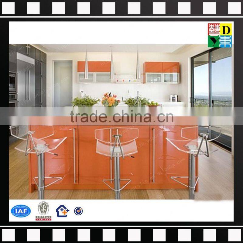 Custom design acrylic chair with cushion top selling clear acrylic resin chair from china manufacturer