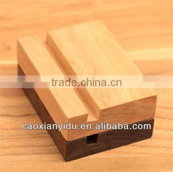 IPAD Wooden Base Small Bracket Mobile Phone Holder Stand Bamboo Wooden Base