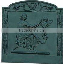 antique vertical cast iron fireplace door/stove parts