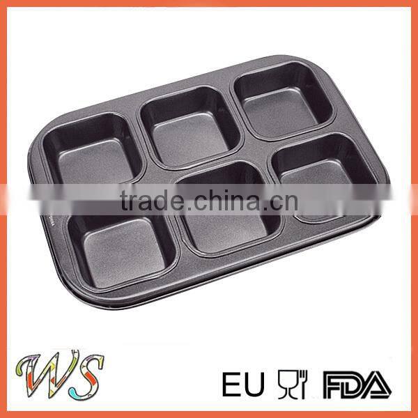 Non-stick Carbon Steel Square Muffin Mould