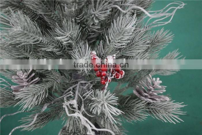 White snow fake christmas tree artificial Christmas tree in pot