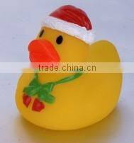 Lovely baby floating bath logo printed rubber duck tub swimming duck