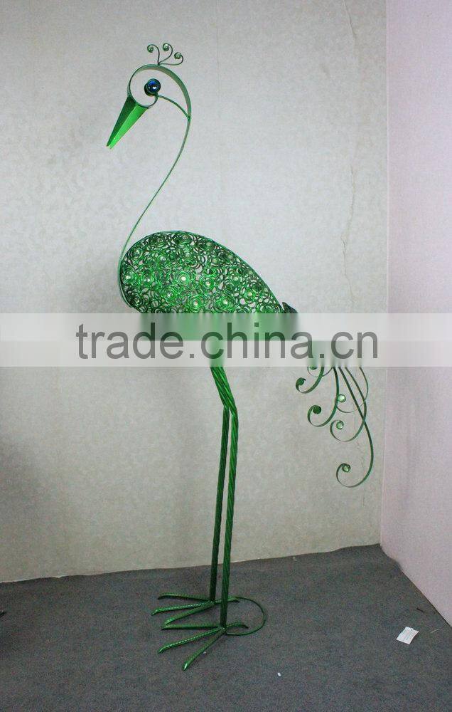 Metal peacock garden decoration