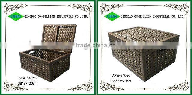 2014 New design large paper rope container storage vintage basket