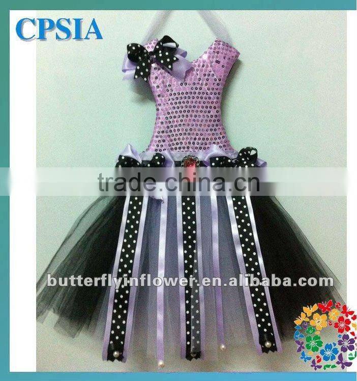 2014 China Wholesale Girls romantic tutu ribbon tutu set Girls bow holder Tutu