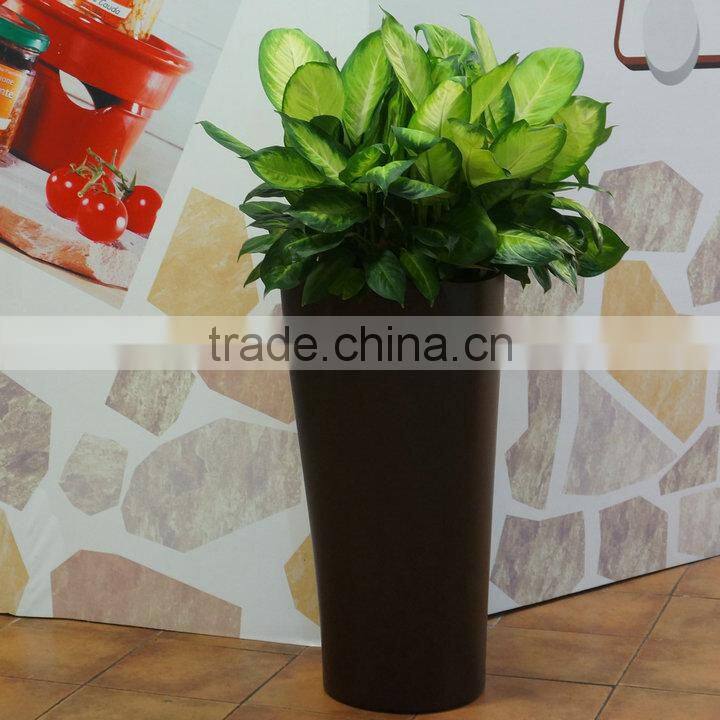 Modern fiberglass planter flowerpot