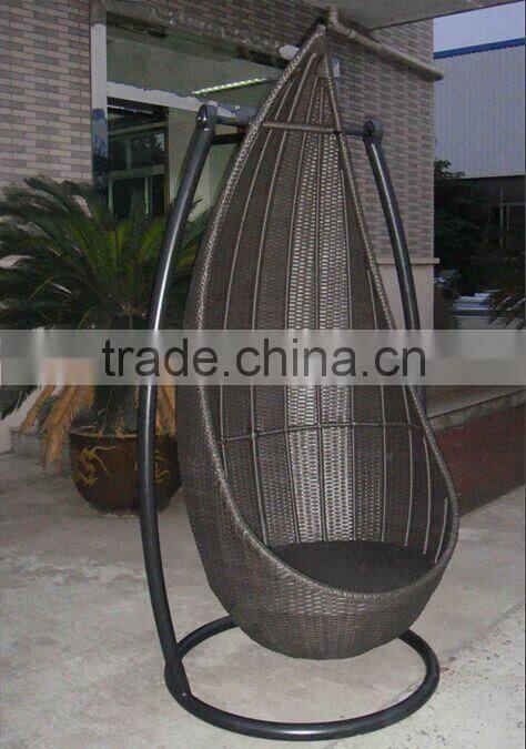 Outdoor rattan wicker swing chair
