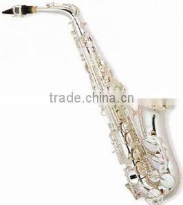Gold lacquer Bb key bass saxophone