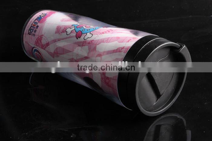 350ml double Wall Plastic Insulated Travel Mug