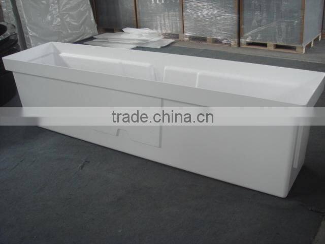 White dock box, FRP storage box durable fiberglass