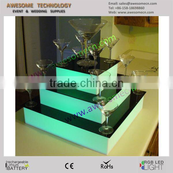 modern wedding stand LED decorative cake stand