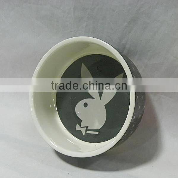 Round Ceramic Animal Water Bowls