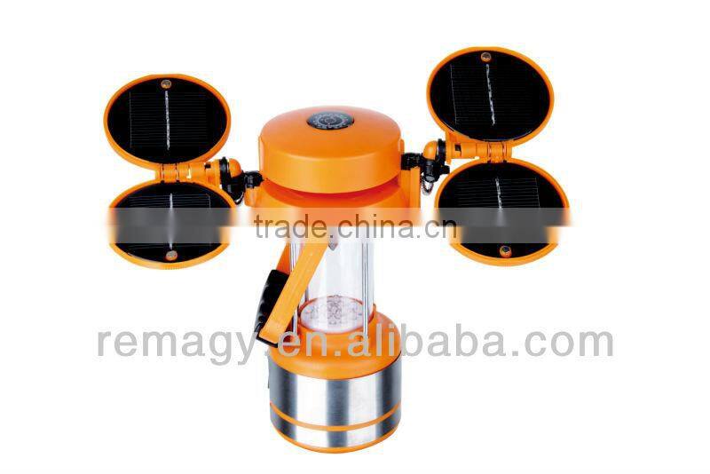 Cl-110S 17 led solar camping lantern with compass
