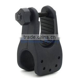 Universal Black Rubber Bicycle Bike Mount Bracket Clip Clamp Holder For LED Light Lamp Flashlight Torch