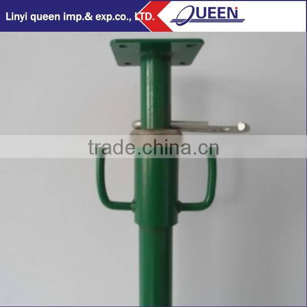 Construction scaffolding system steel push-pull prop for support