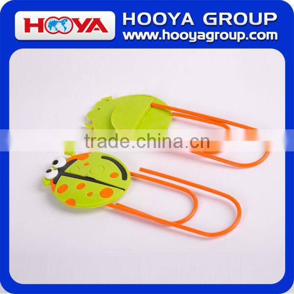 For kids shaped jumbo soft PVC promotional craft cute book clips