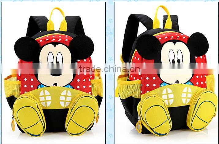 mickey mouse cartoon school backpack for kids