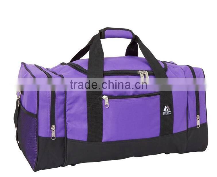 600D Polyester Luggage Travel Bag , Zipper Closure Travel Bag