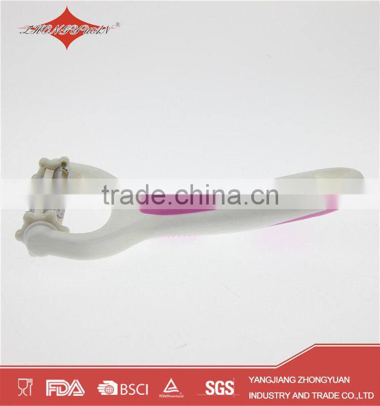 manual potato peeler stainless steel julienne and vegetable peeler with rubber handled