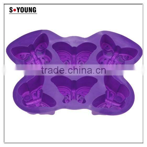 11004 butterfly shape baking silicon cake mould,animal foot print silicone baking mould