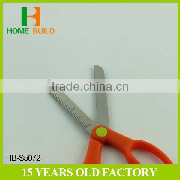 Factory price HB-S5072 Soft Handle And Round Blade Kids Safety Scissors