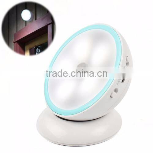 Magnetic Rotate IR Motion Sensor Staircase floor closet Rechargeable LED Wall Night Light