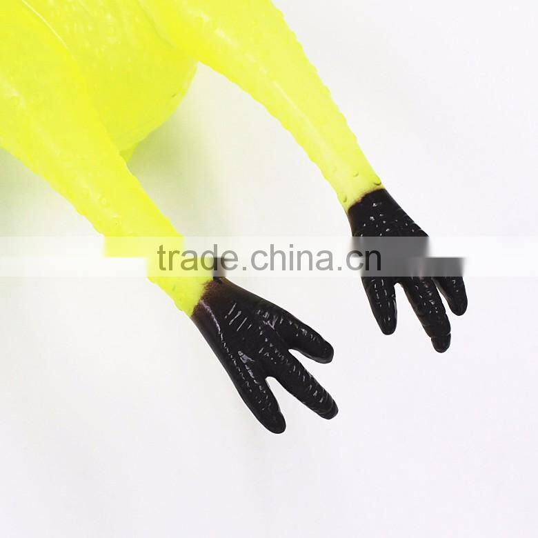 Squeeze Shrilling Screaming Chicken Dog Pet Toy with 7 color changed led light