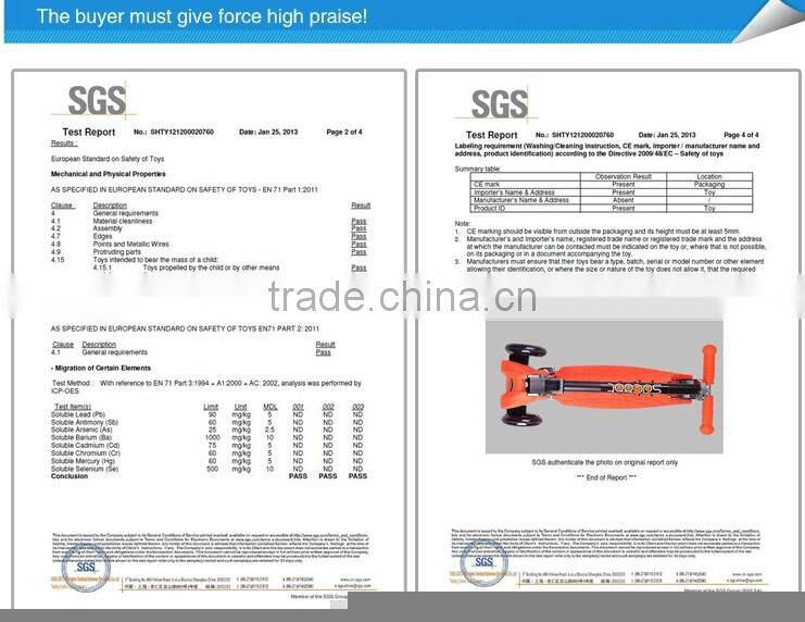 Kids 3 in 1 Multi-functional Lean to steer Kick Mini Scooter with Flashing Wheels