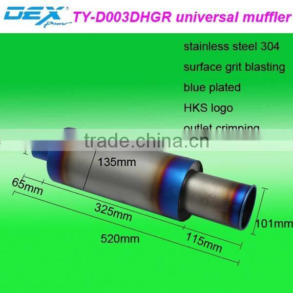 racing spare automotive part exhaust system universal muffler performance