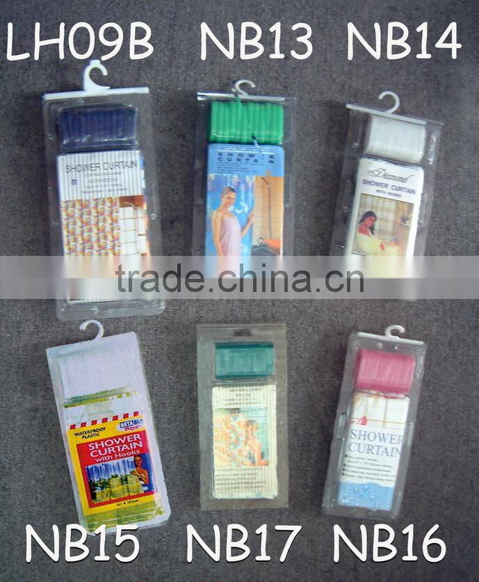 Factoried shower curtain