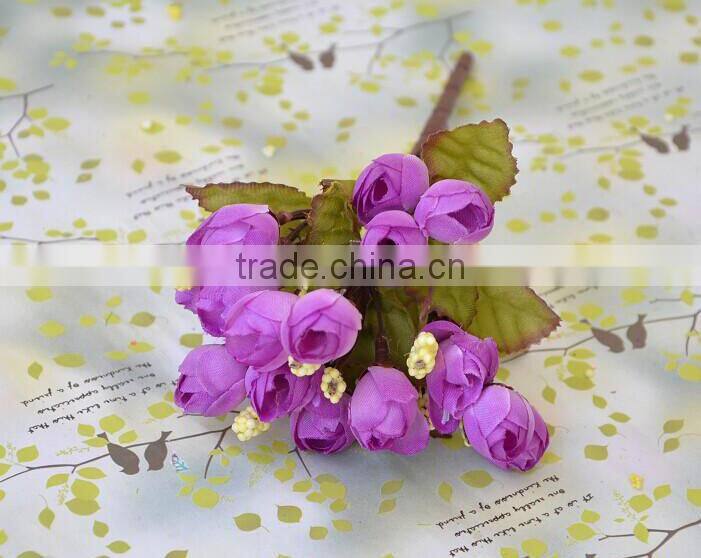 2014 Hot sale wedding decoration artificial flower bouquet