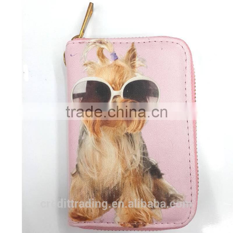 hot selling PU Leather Women Wallet animal Printed