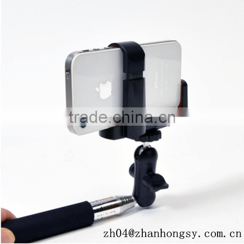 Wired Self-timer Monopod For Mobile Phone For Iphone For Smasung No Charge No Bluetooth
