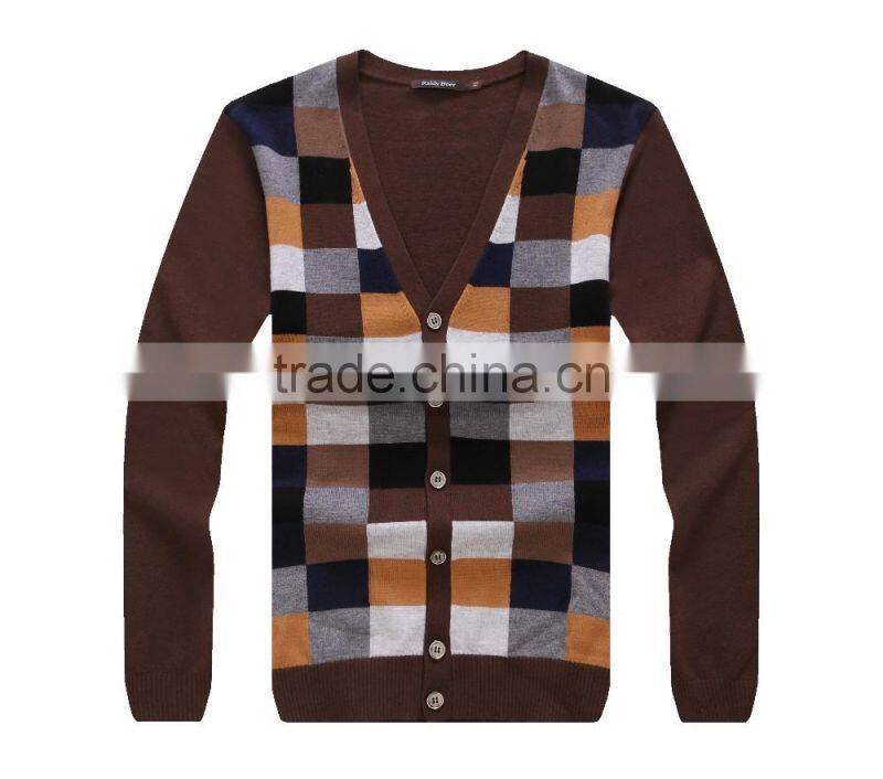 Fashion winter/fall warn men v neck cardigan/sweater
