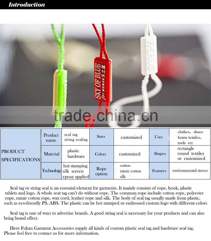 China Recyled String Garment Tag, Custom Printing Hang Tag String