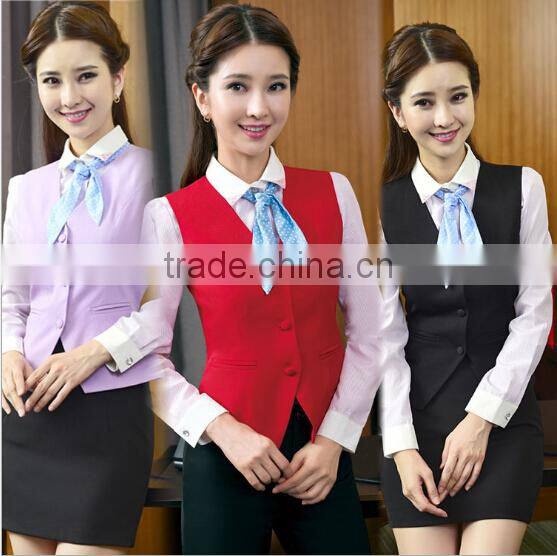 Formal Bank Uniform design for Cashier or Banker OEM manufacturer