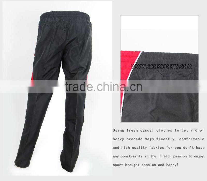 Custom sublimation red black jogging training pants
