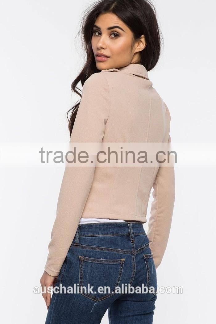 2016 fashion design elegant ladies bulk wholesale jacket