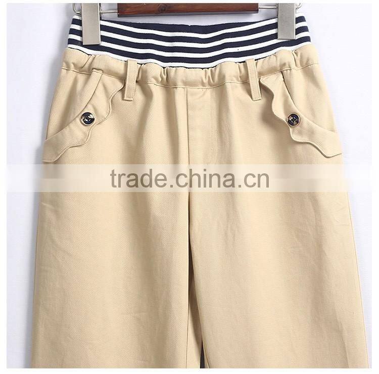 Customized New Style Unisex Khaki School Pants