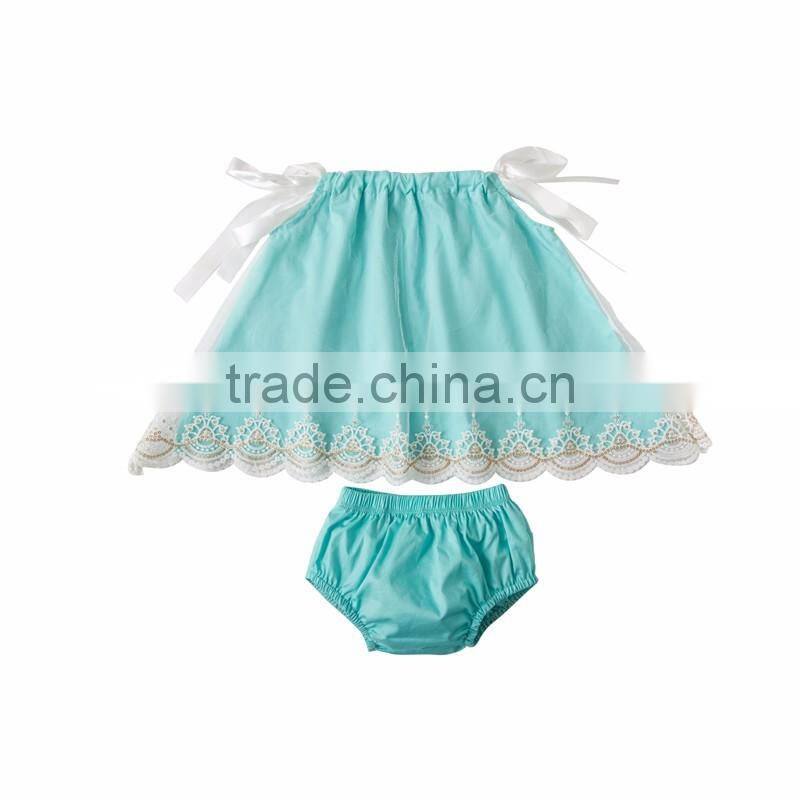 baby long lace swing outfits kids shorts set