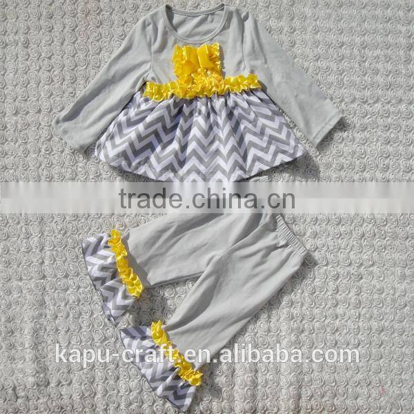 New style long sleeve pants set organic cotton baby clothing