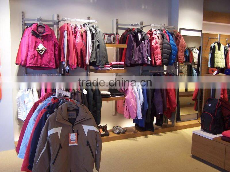 stainless wall mount for shopping mall system tubing and standard