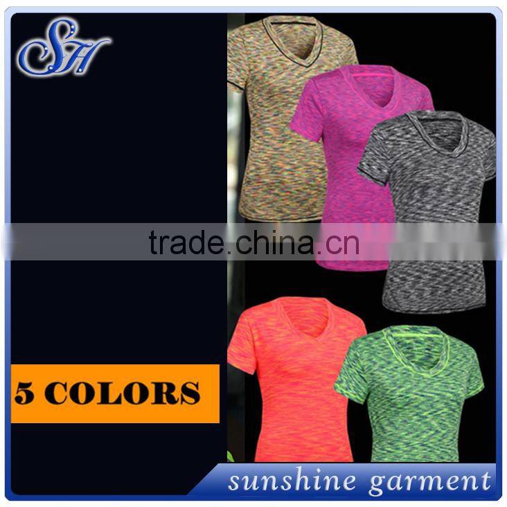 High Elastic tights running T-shirt breathable short sleeve workout clothes