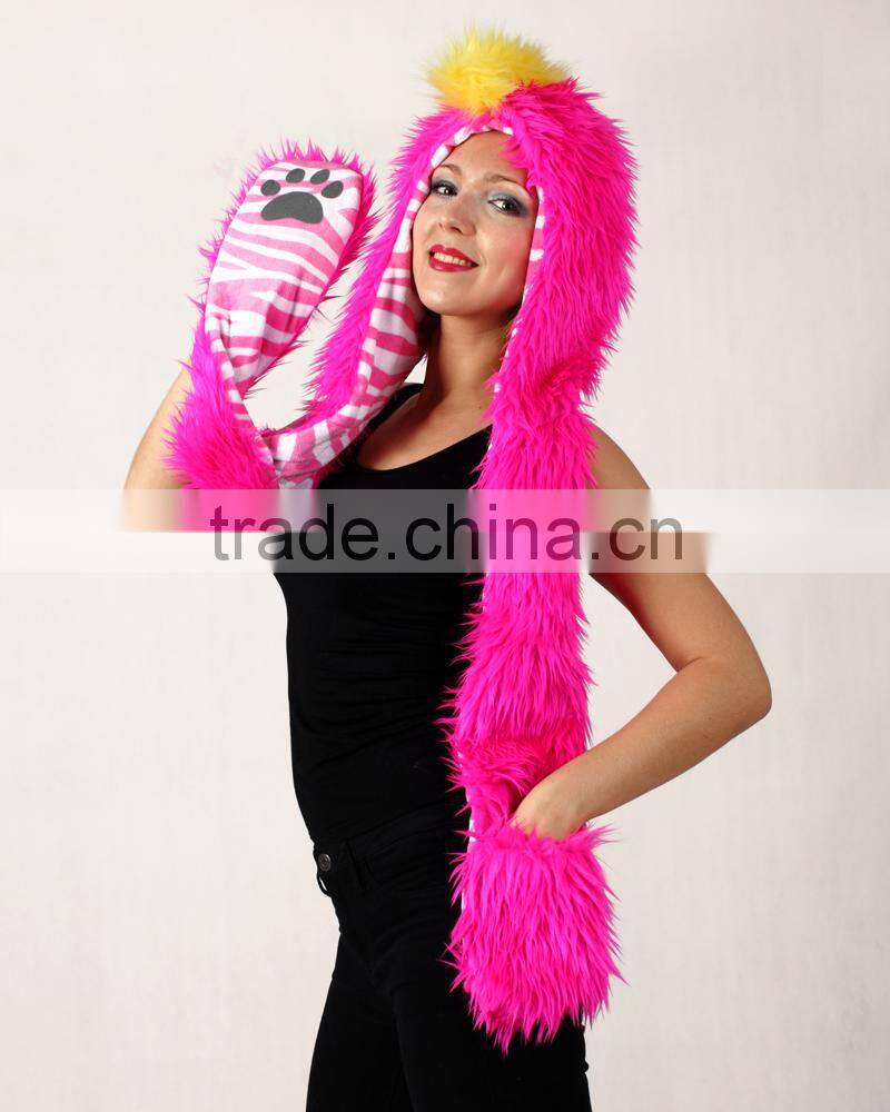 Custom Winter Hotsale Sexy Black Animal Girls ladies hats wholesale