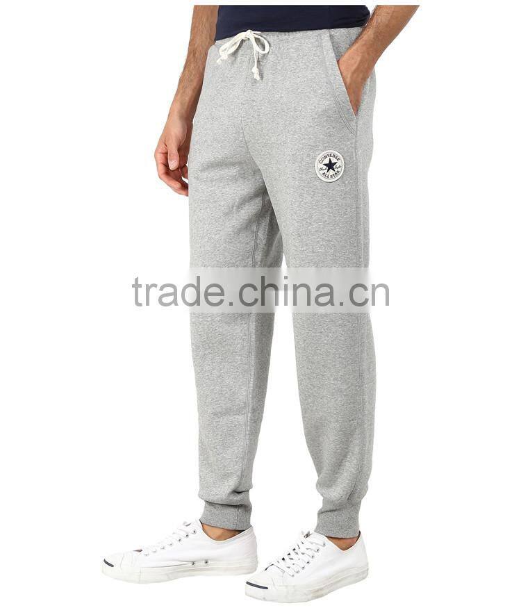 Men 100% cotton cuff men jogger pants