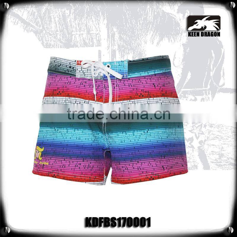 2017 comfortable 4 way stretch sexy board shorts for women