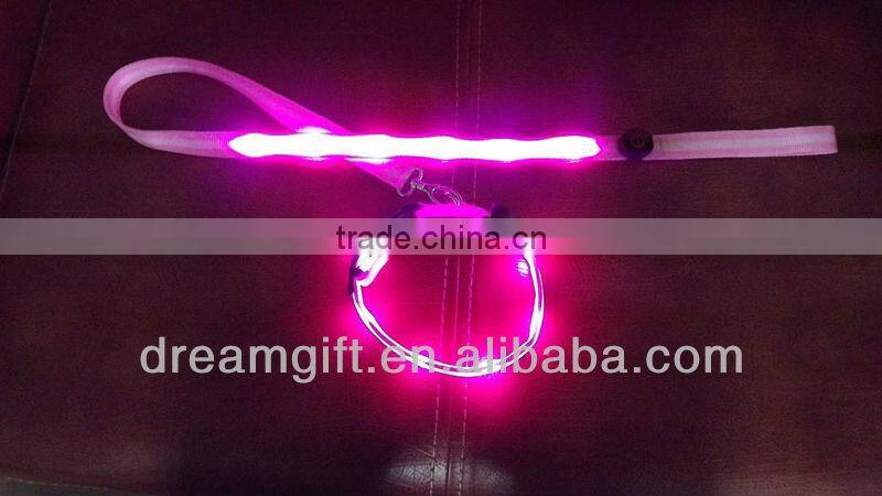 2015 with 9 pcs LED light cute pet parts flashing Led leashes