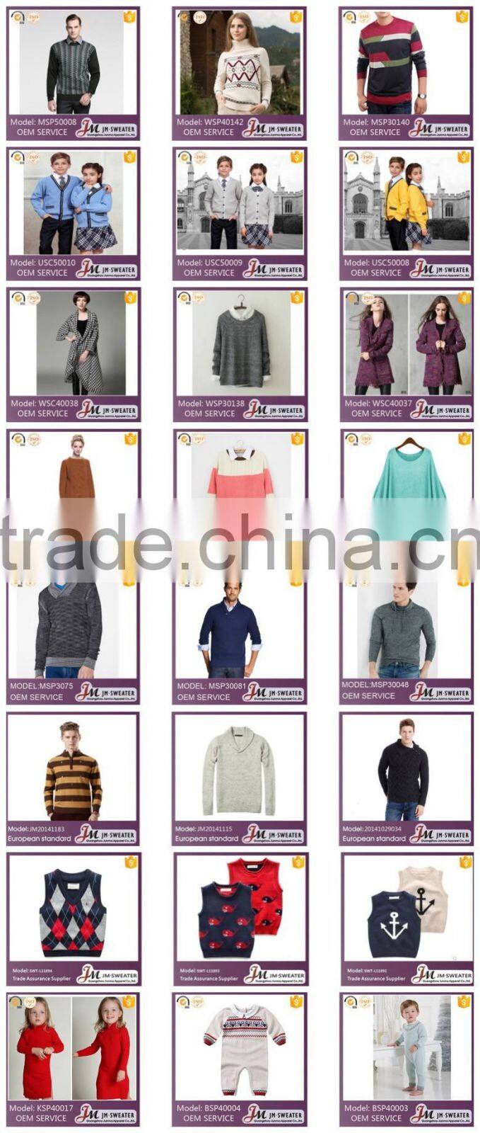 Newest design women jumpers red color crew neck knitted ugly christmas sweaters