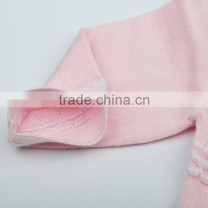 Long Sleeve Polo Neck Knitted Baby Clothes Romper With Hat