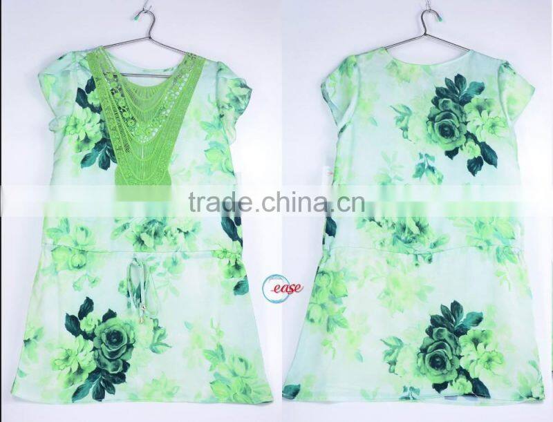 teenager summer thin skirt print sweater